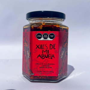 Salsa de Xile de arbol a base de aceite de oliva, 280g.